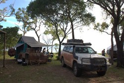 Our camp on the beach