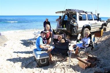 Kids enjoying there time on the beach