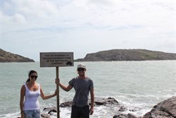 Joel and I at 'The Tip'