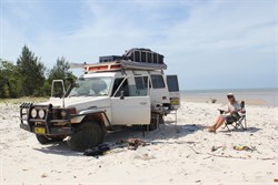 Having lunch on Chilli Beach