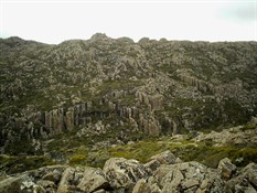 At the top.