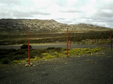 Part of the cross country ski run