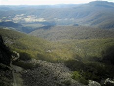 View across the valleys