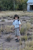 James exploring the ruins at Cherebun