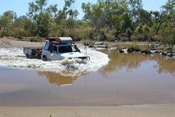 Creek crossing on the way out of Purnululu 