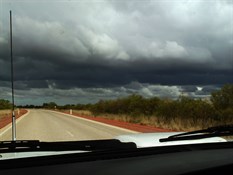 Heavy clouds leaving Broome