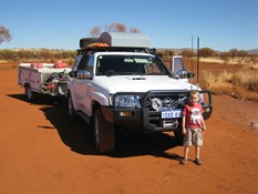 Morning tea at Billabong Bore Stockyard