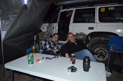Relaxing after dinner, Streaky Bay S.A