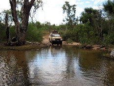 Water crossing on the Station