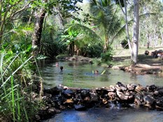 Hot springs near the camp site