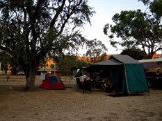 Our camp with the Gregory Ranges in the background