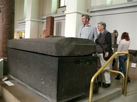 An Egyptian sarcophagus