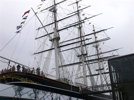 The restored "Cutty Sark"