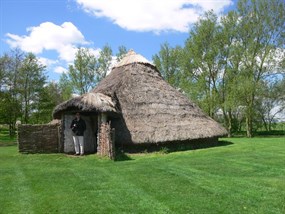 Reconstruction of Iron Age roundhouse