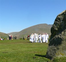 Pagan ceremony at Castlerigg