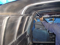 Hans Fitting the Roll Bar