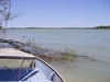 Behind an Island out of the breeze for lunch