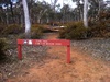 Start of the walking track - Ocre Trail