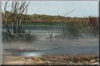 Steam from 80 degree Celsius water from the natural artesian bore
