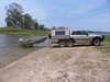 Luanching on the other side from the boat ramp