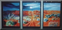 A set of three water colours by Wolfgang John