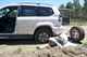 Tyre blowout - Carnarvon Gorge 2012