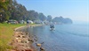 smoke haze on the park