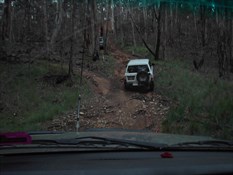 Going up Old King Track