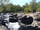The view back along Merton Creek