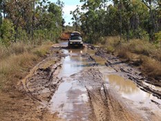 John and the 80' pushing through the slop
