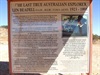 The tribute to Len Beadell at Mount Beadell - Gunbarrell Highway