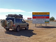 The start of the Iconic Birdsville Track.