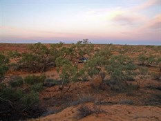 Our camp in the dunes