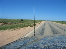 Eyre Hwy near Caiguna - green from recent rains