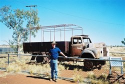 Len Beadell's ration truck at Kiwirrkurra