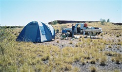 Camp at Wilson Cliffs