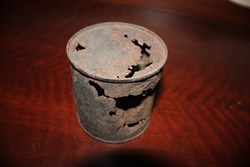 Can found in dry creek bed south of Wilson Cliffs