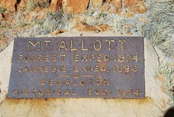 Sign on Mount Allott