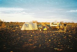 Camp adjacent to Gary Highway