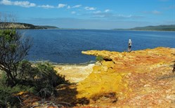 crocodile rock and views over the estuary.