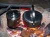 cooking over the campfire
