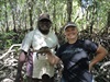 Gaby shows off her traditional hunting skills (with a bit of help)