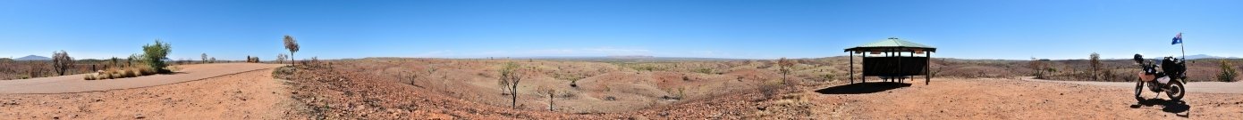 19 Aug 2011 View of Tnorala (Gosse Bluff) from Tylers Pass Lookout - By: Hideya (vfr800hu)