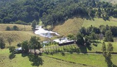 aerial view of Hillcrest Retreat