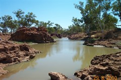 Waterhole at Old Police Barracks outside Boulia
