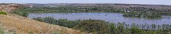 Wide panorama view of the backwaters