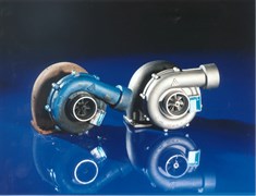 Old and Repaired Turbocharger 