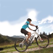 Bionx Down Tube System on Mountain Bike