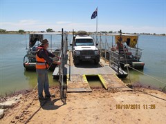 on the Cooper Creek ferry Oct 11