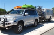 My 200TTD cruiser fully loaded towing the AORC Qunatum
